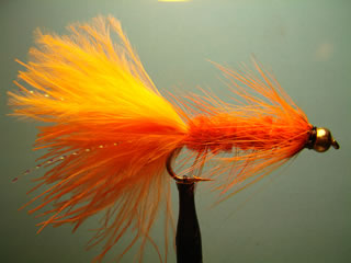 Bead Head Orange Woolly Bugger (4-10)